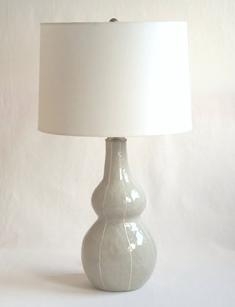 gray ceramic lamp