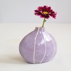 VIT ceramic vase, teal bud vasecontemporary ceramics.Kri Kri Studio, Seattles, 