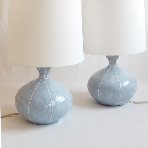 VIT ceramic lamp base, handmade, modern, pottery, table lamp, kri kri studio, Seattle